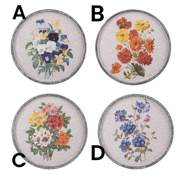 Assorted Round Flower Print, INDIVIDUALLY SOLD