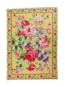 April Cornell Cottage Rose Placemat - Yellow, INDIVIDUALLY SOLD