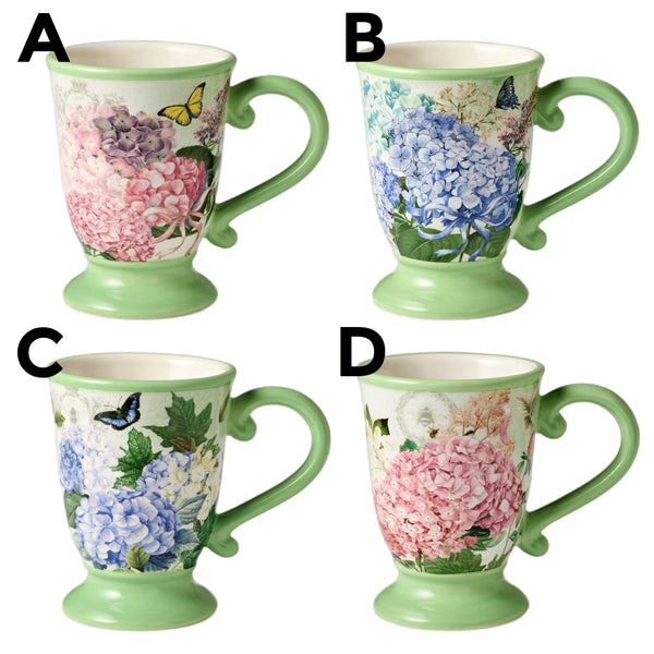 Assorted Hydrangea Mug, INDIVIDUALLY SOLD