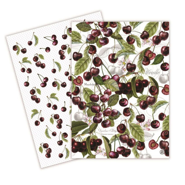 Assorted Dark Cherry Tea Towel, INDIVIDUALLY SOLD