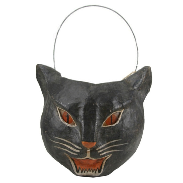 Black Cat Head Candy Bucket