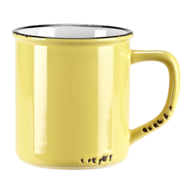 Assorted Yellow Enamel Mug, INDIVIDUALLY SOLD