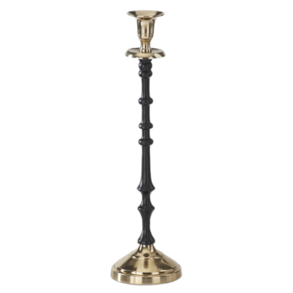 Assorted Gold & Black Taper Candle Holder, INDIVIDUALLY SOLD