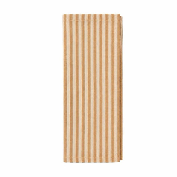 Rust Striped Linen Napkin, Set Of 4