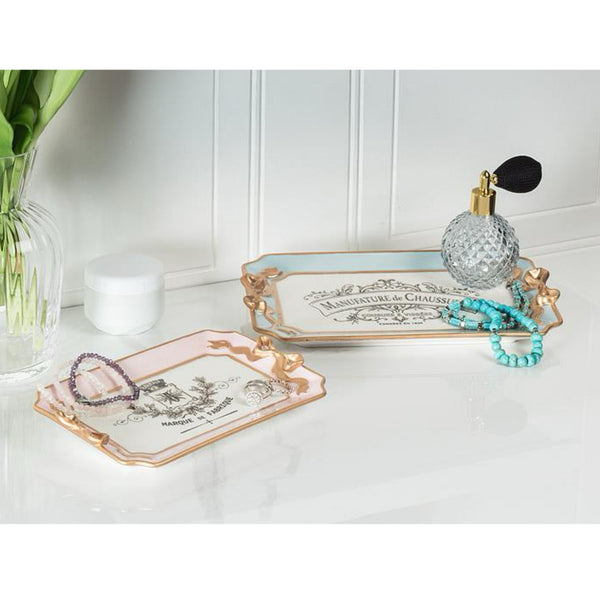 Assorted Jewelry Tray With Bow Handle, INDIVIDUALLY SOLD