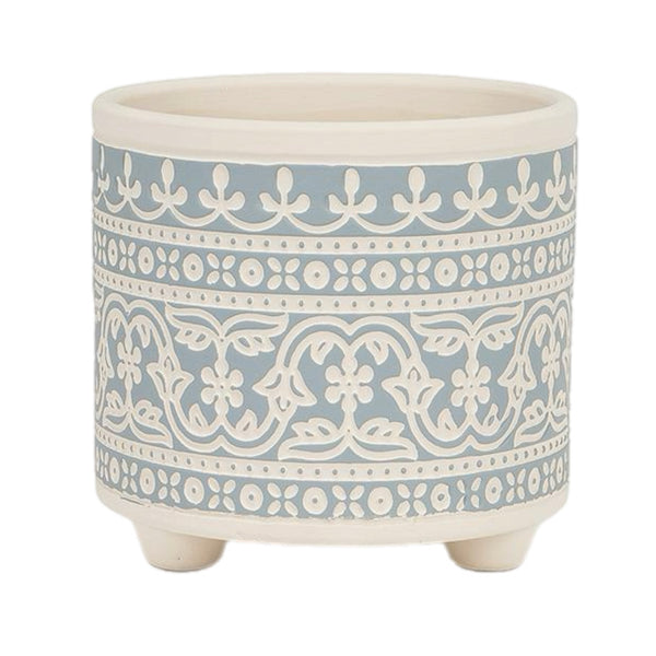 Assorted Blue & White Pattern Planter, INDIVIDUALLY SOLD
