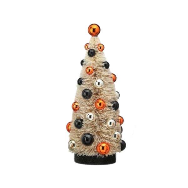 Assorted Halloween bottlebrush Tree Figurine, INDIVIDUALLY SOLD