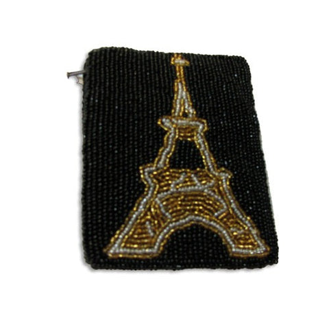 Eiffel Tower Beaded Wallet