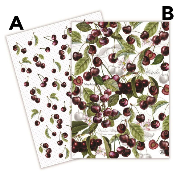 Assorted Dark Cherry Tea Towel, INDIVIDUALLY SOLD