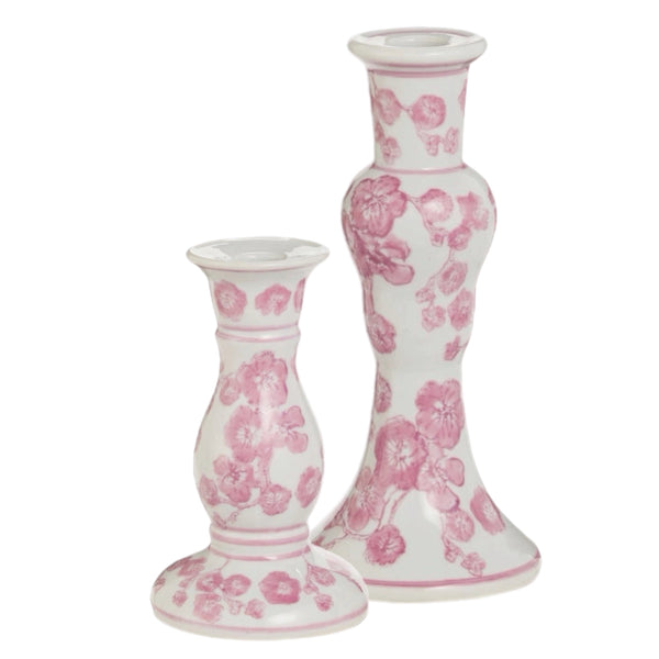 Assorted Lavender Chinoiserie Taper Candle Holder, INDIVIDUALLY SOLD