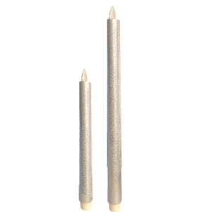Assorted Silver Taper Flameless Candle, INDIVIDUALLY SOLD