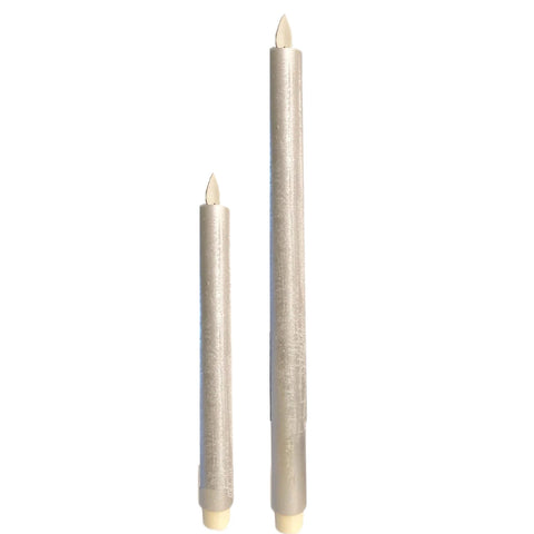 Assorted Silver Taper Flameless Candle, INDIVIDUALLY SOLD