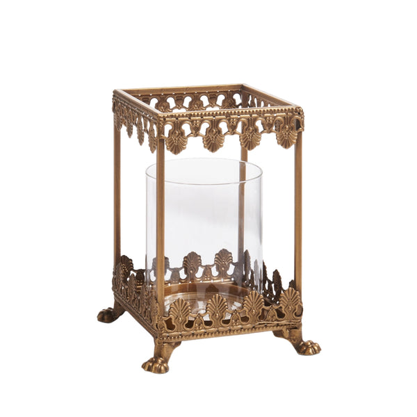 Assorted Gold Lantern Pillar Candle Holder, INDIVIDUALLY SOLD