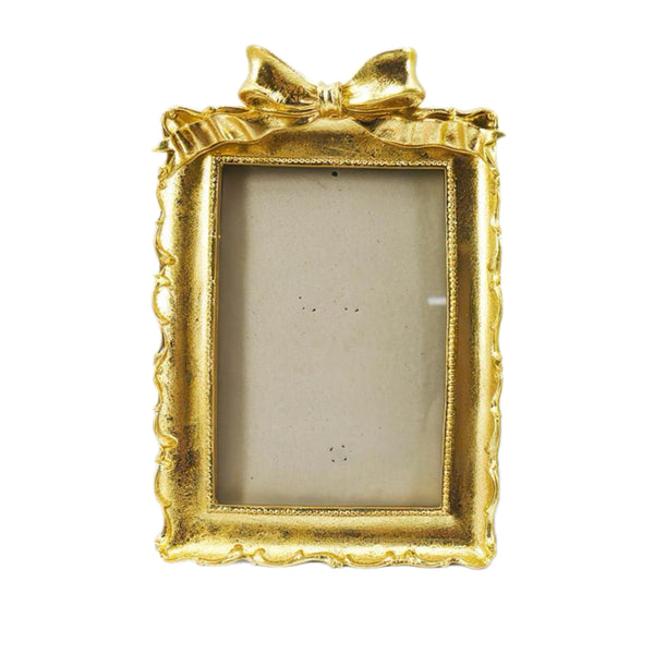 Assorted Gold With Bow Photo Frame, INDIVIDUALLY SOLD