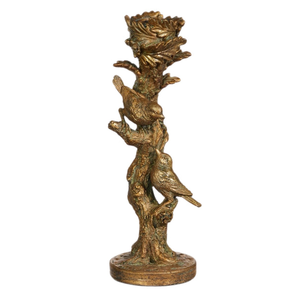 Assorted Bronze Bird Taper Candle Holder, INDIVIDUALLY SOLD
