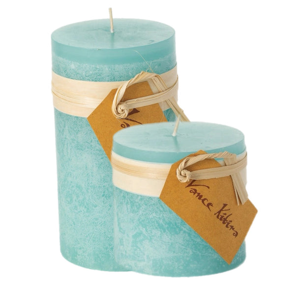 Assorted Sea Foam Colour Pillar Candle, INDIVIDUALLY SOLD