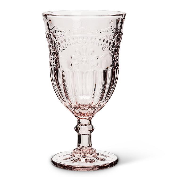 Pink Goblet Glass