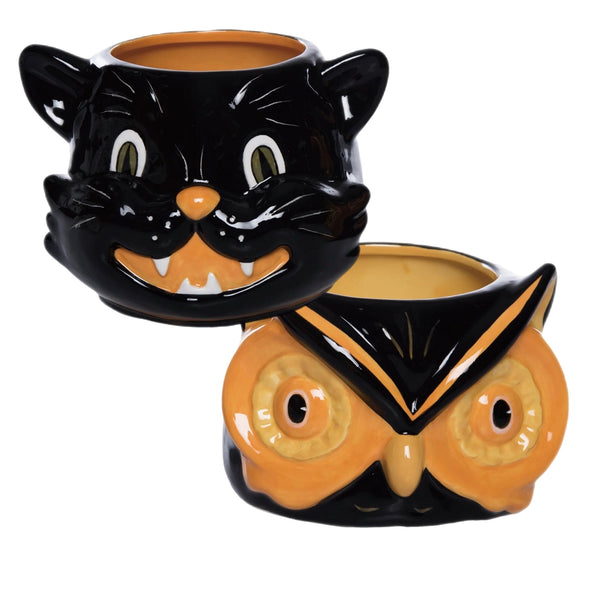 Assorted Cat & Owl Bowl, INDIVIDUALLY SOLD