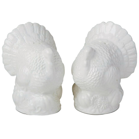 White Turkey Salt & Pepper, Set Of 2