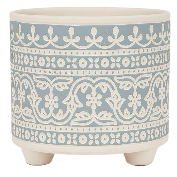 Assorted Blue & White Pattern Planter, INDIVIDUALLY SOLD