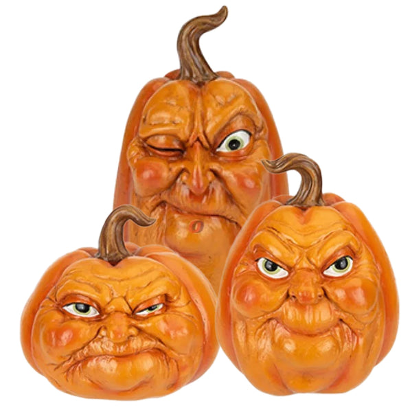 Assorted Pumpkin Head Figurine, INDIVIDUALLY SOLD