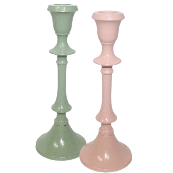 Assorted Large Pastel Taper Candle Holder, INDIVIDUALLY SOLD