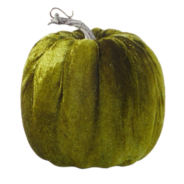 Assorted Green Velvet Pumpkin, INDIVIDUALLY SOLD
