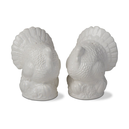 White Turkey Salt And Pepper, Set Of 2