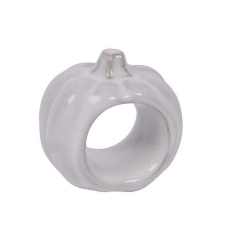 White Pumpkin Napkin Ring