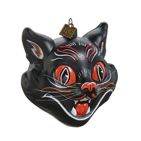 Black Cat Head Ornament