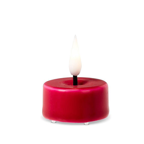 1" X 1.5" Tealight Flameless Candle: Red