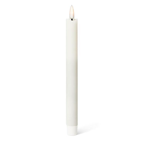 1" X 9.5" Taper Flameless Candle: Cream