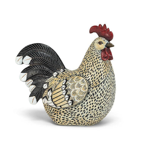 Sitting Rooster Figurine