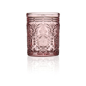 Pink Old Fashioned Glass