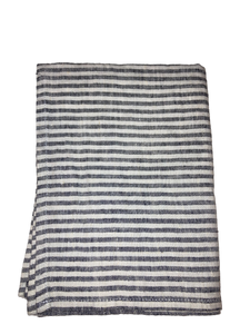 Black Stripe Linen Tea Towel