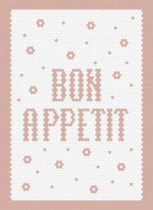 Bon Appetit Tea Towel - PINK