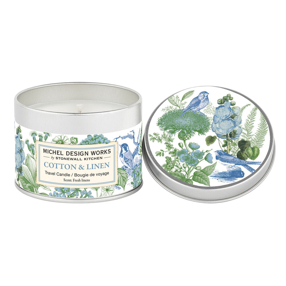 Cotton & Linen Travel Soy Candle