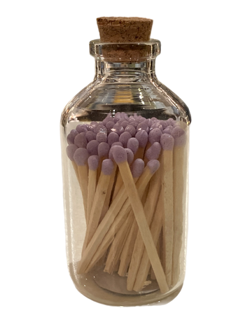 Purple Coloured Matches In Jar