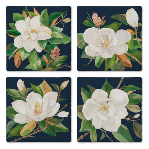 Magnolia Coasters, Set Of 4