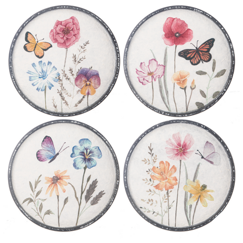 Assorted Round Butterfly Print, INDIVIDUALLY SOLD