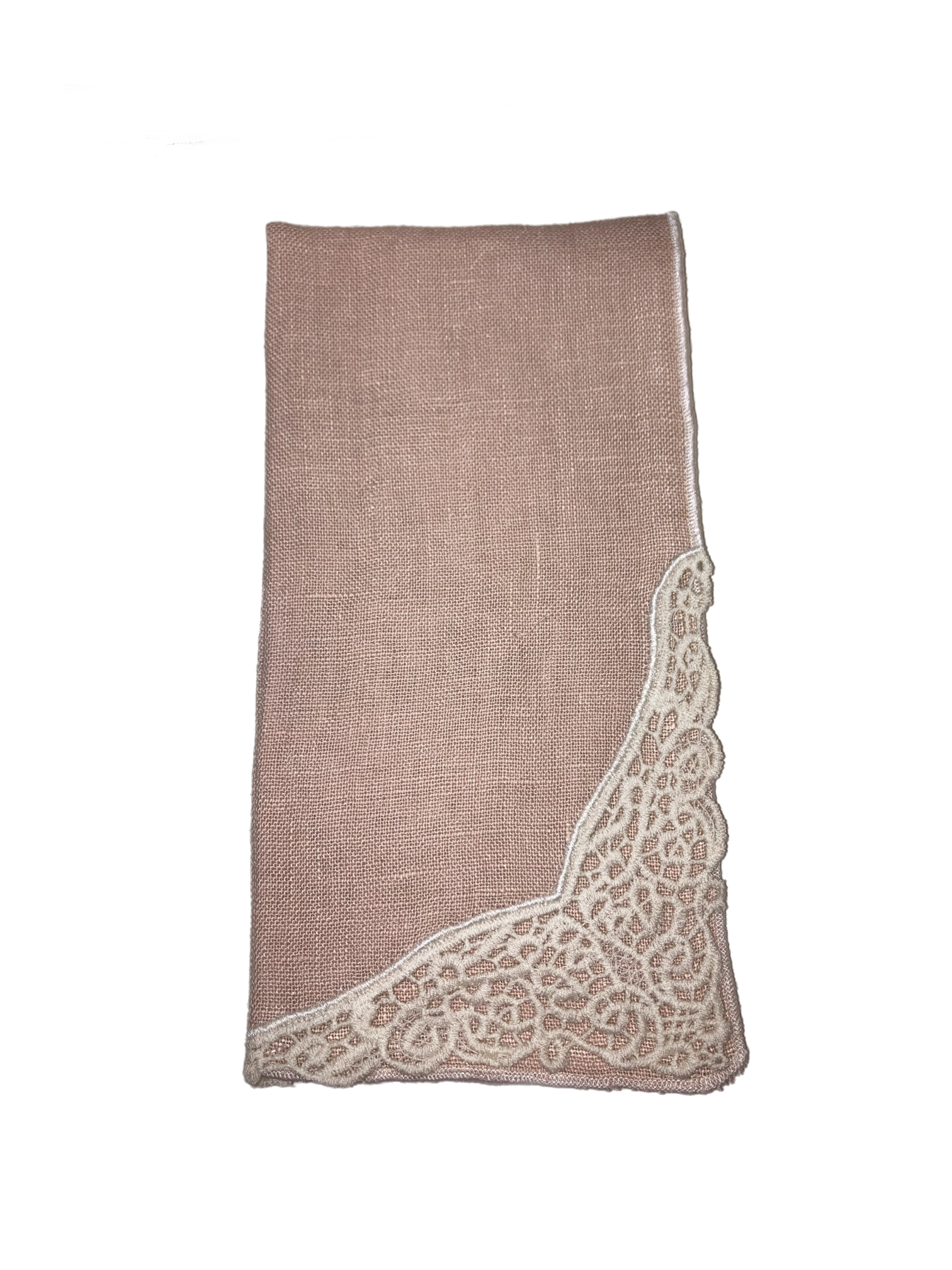 April Cornell Versailles Linen Napkin - Pink, INDIVIDUALLY SOLD