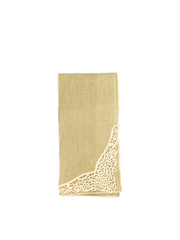 April Cornell Versailles Linen Napkin - Sage, INDIVIDUALLY SOLD