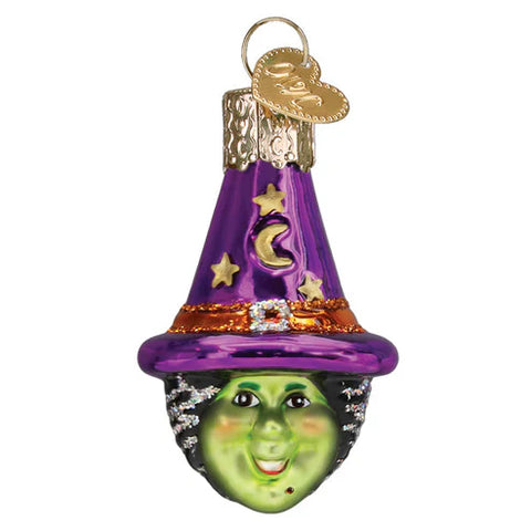 Mini Witch Head Ornament