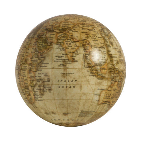 Beige Globe Figurine