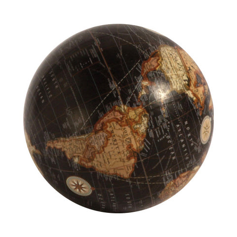 Black Globe Figurine