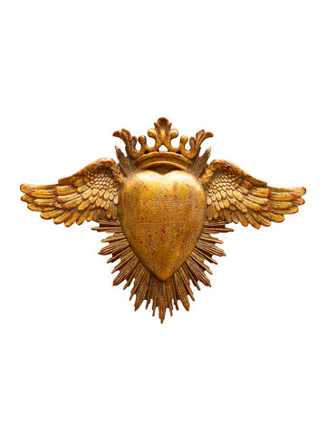 Heart With Wings Wall Hanger