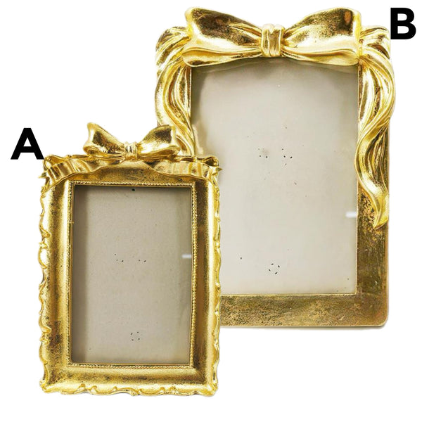 Assorted Gold With Bow Photo Frame, INDIVIDUALLY SOLD