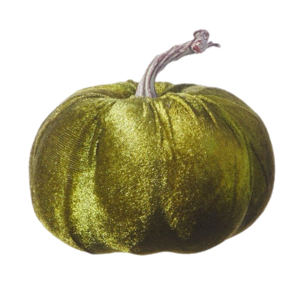 Assorted Green Velvet Pumpkin, INDIVIDUALLY SOLD