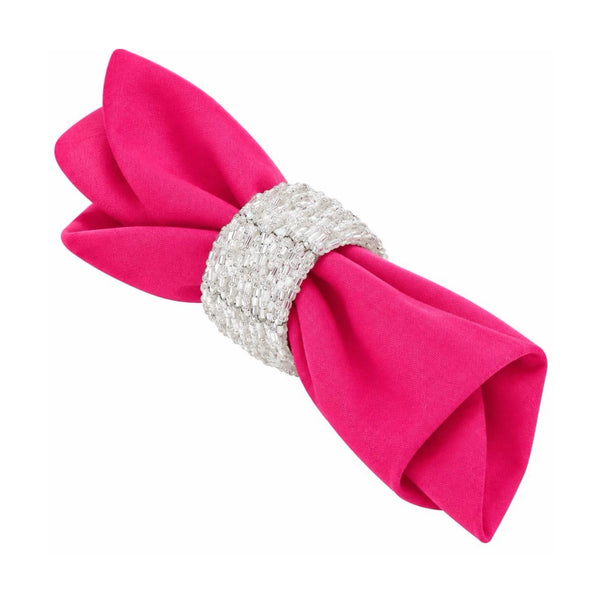 White Beaded Napkin Ring
