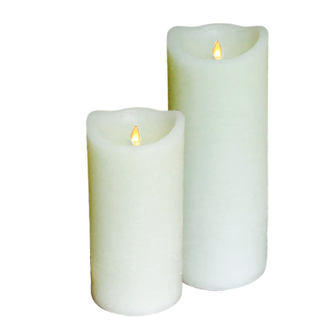 Assorted Pillar Cathedral Flameless Candle, INDIVIDUALLY SOLD